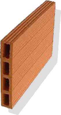 Hollow clay brick, 30 by 20 by 5 cm